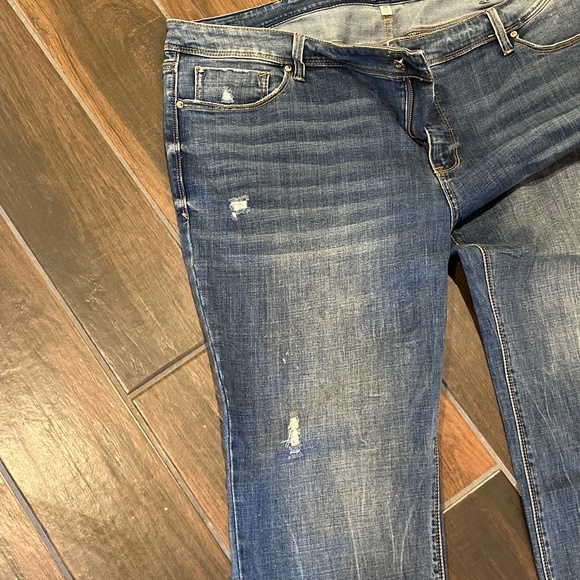 Seven 7 Distressed Boot Cut Jeans - Picture 2 of 3
